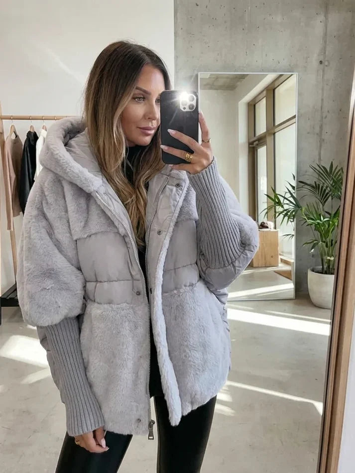MATHILDE — Doudoune Matelassée Oversize à Capuche