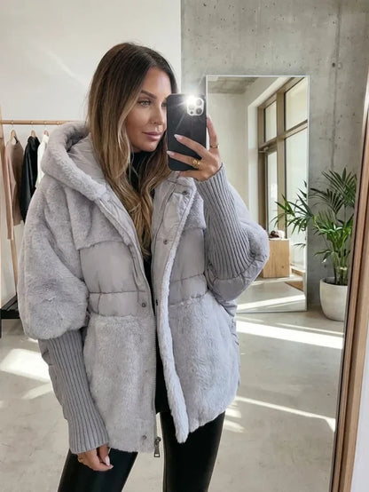 MATHILDE — Doudoune Matelassée Oversize à Capuche