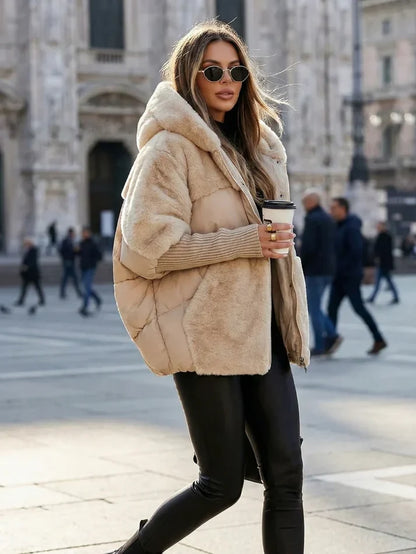 MATHILDE — Doudoune Matelassée Oversize à Capuche