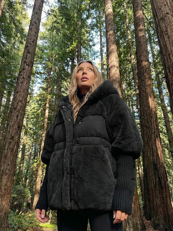 MATHILDE — Doudoune Matelassée Oversize à Capuche