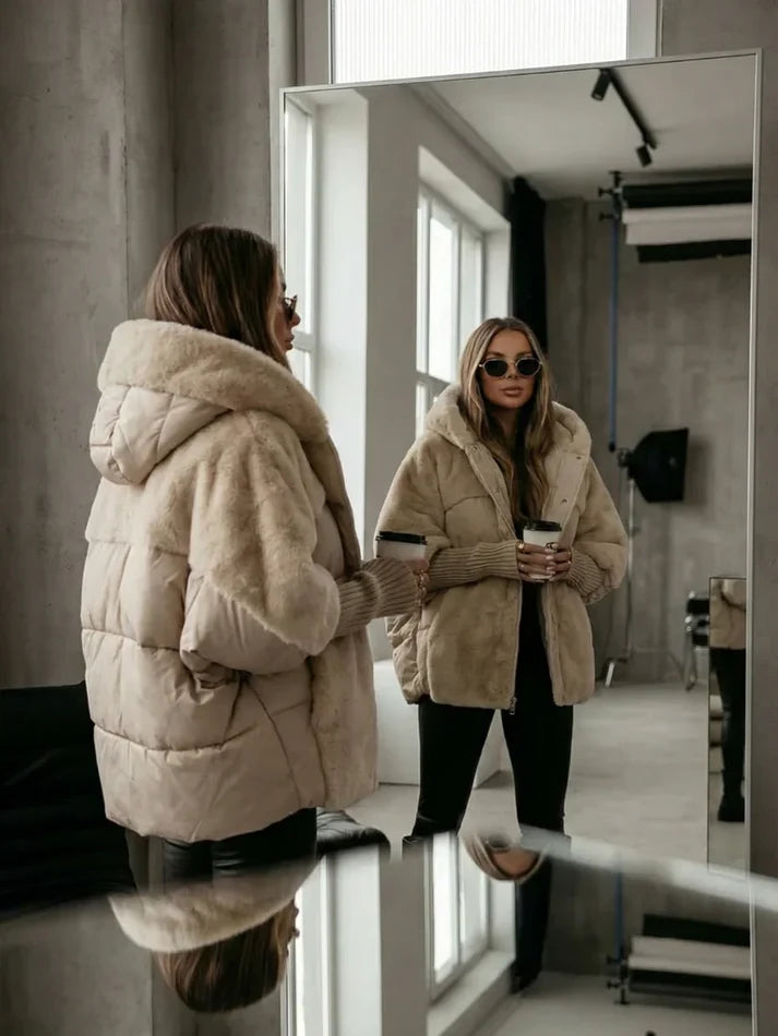 MATHILDE — Doudoune Matelassée Oversize à Capuche