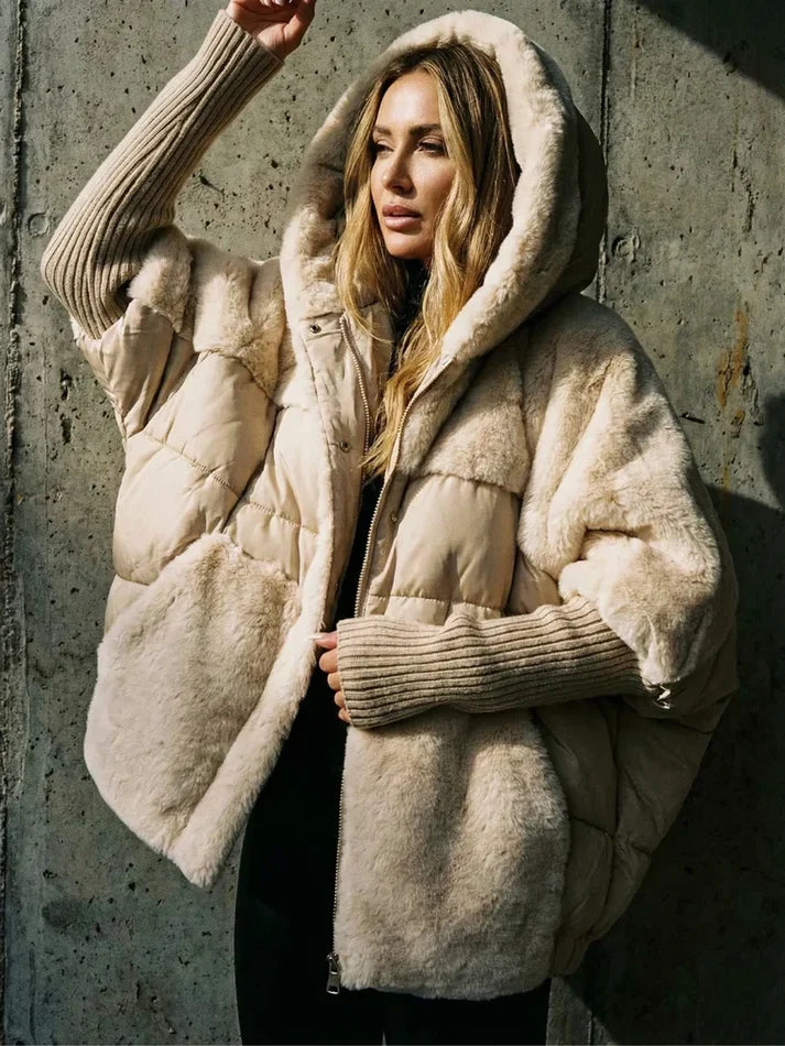MATHILDE — Doudoune Matelassée Oversize à Capuche