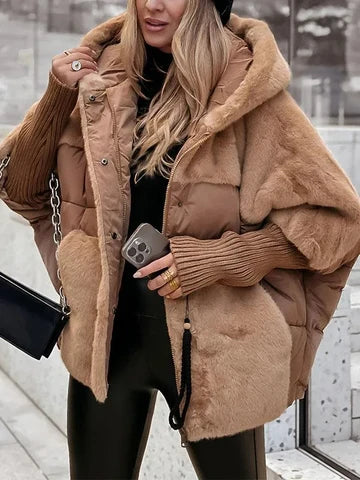 MATHILDE — Doudoune Matelassée Oversize à Capuche